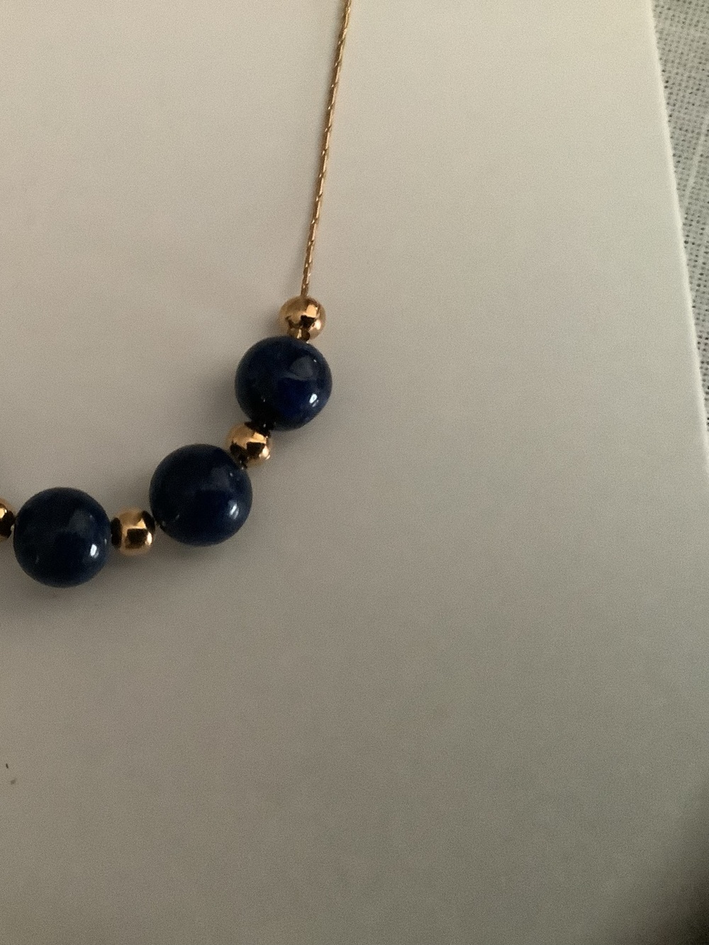 Lapis Lazuli necklace and earring set